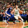 Haywardo sugrįžimo įkvėpti „Celtics“ NBA sezoną pradėjo užtikrinta pergale prieš „76ers“