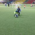 Mažasis futbolininkas iš Vilniaus stebina vikrumu ir kamuolio valdymu