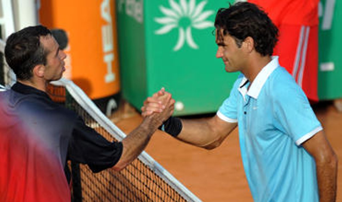 Radek Stepanek ir Roger Federer 