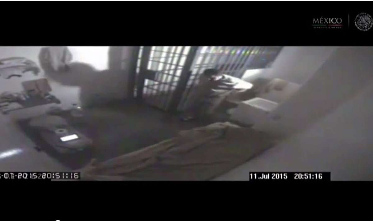 J. Guzmano pabėgimo iš kalėjimo vaizdo įrašas