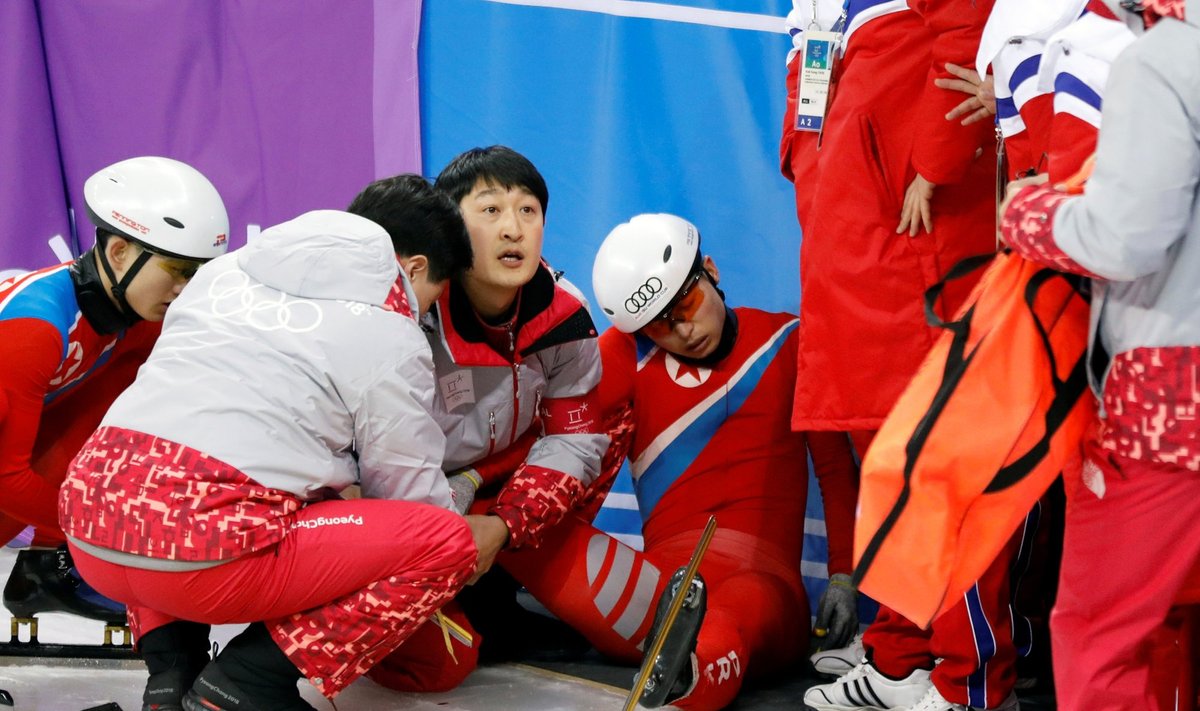 Treniruotėje susižeidė Šiaurės Korėjos čiuožėjas Choe Un-songas