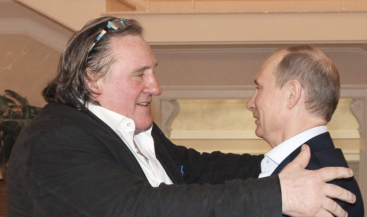 Gerardas Depardieu Sočyje susitiko su Vladimiru Putinu 