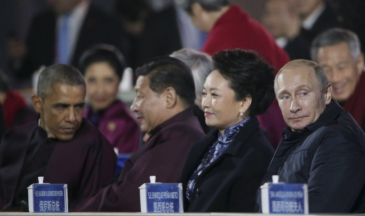 Barackas Obama, Peng Liyuan, Vladimiras Putinas