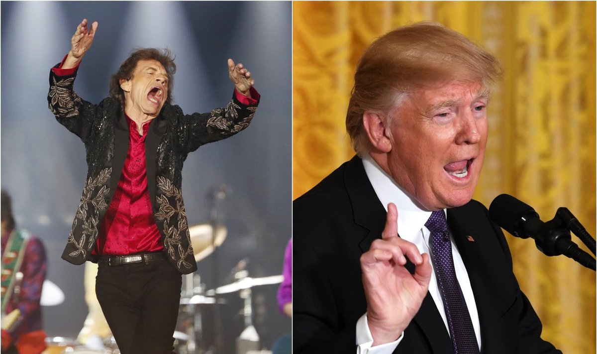  „The Rolling Stones“ ir Donaldas Trumpas