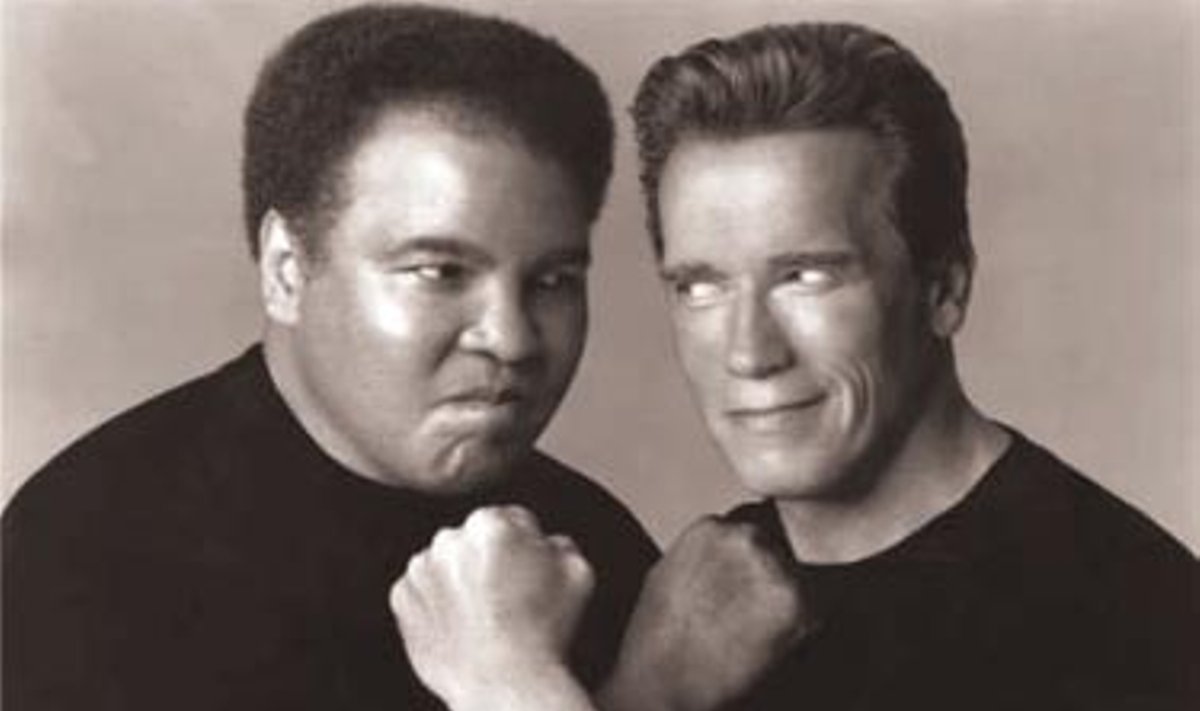 M.Ali ir A.Schwarzenegger