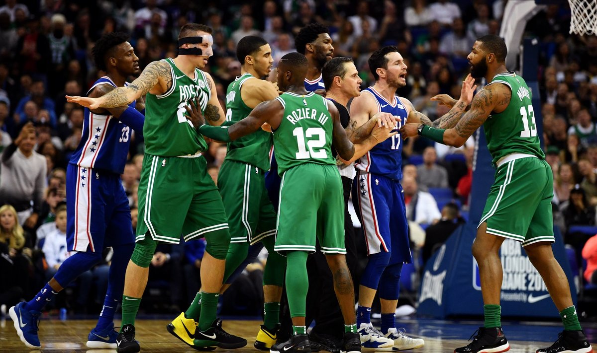 Celtics ir 76ers susistumdymas