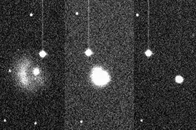 DART misijos metu į asteroida Dimorphos susprogdintas erdvėlaivis. NASA/ATLAS nuotr.