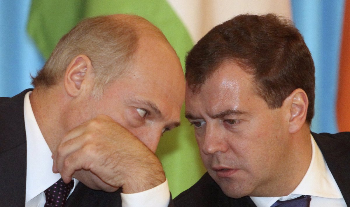 Aleksandras Lukašenka ir Dmitrijus Medvedevas