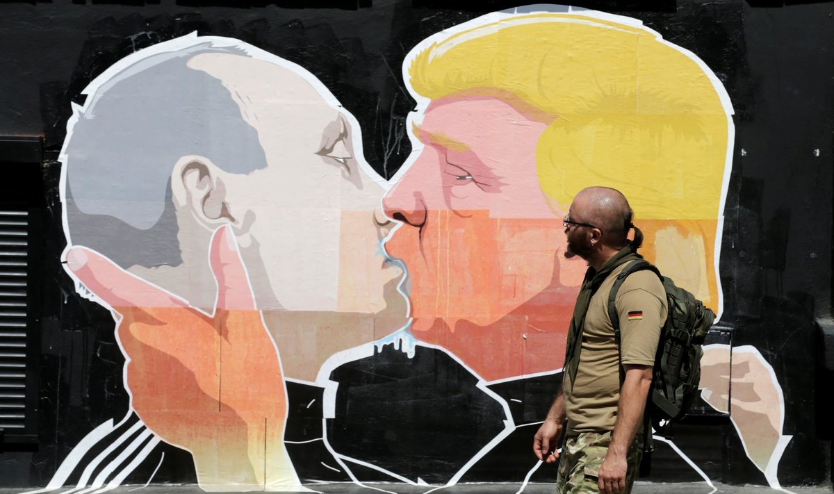 V. Putino ir D. Trumpo bučinys Vilniuje