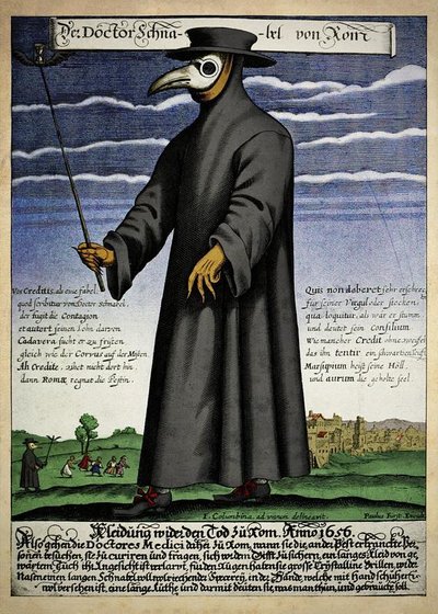 Maro gydytojas, Roma apie 1656 m.