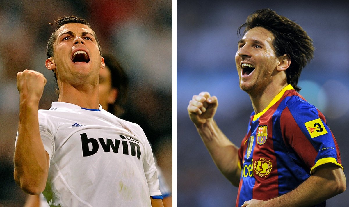 Cristiano Ronaldo ("Real") ir Lionelis Messi ("Barcelona") 