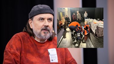 Oskaro Koršunovo spektaklio repeticijoje įvyko nelaimė: aktoriui prireikė greitosios pagalbos