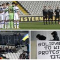 UEFA Europos lygoje – tylos minutės, plakatai ir ukrainiečių pergalė prieš „Tottenham“