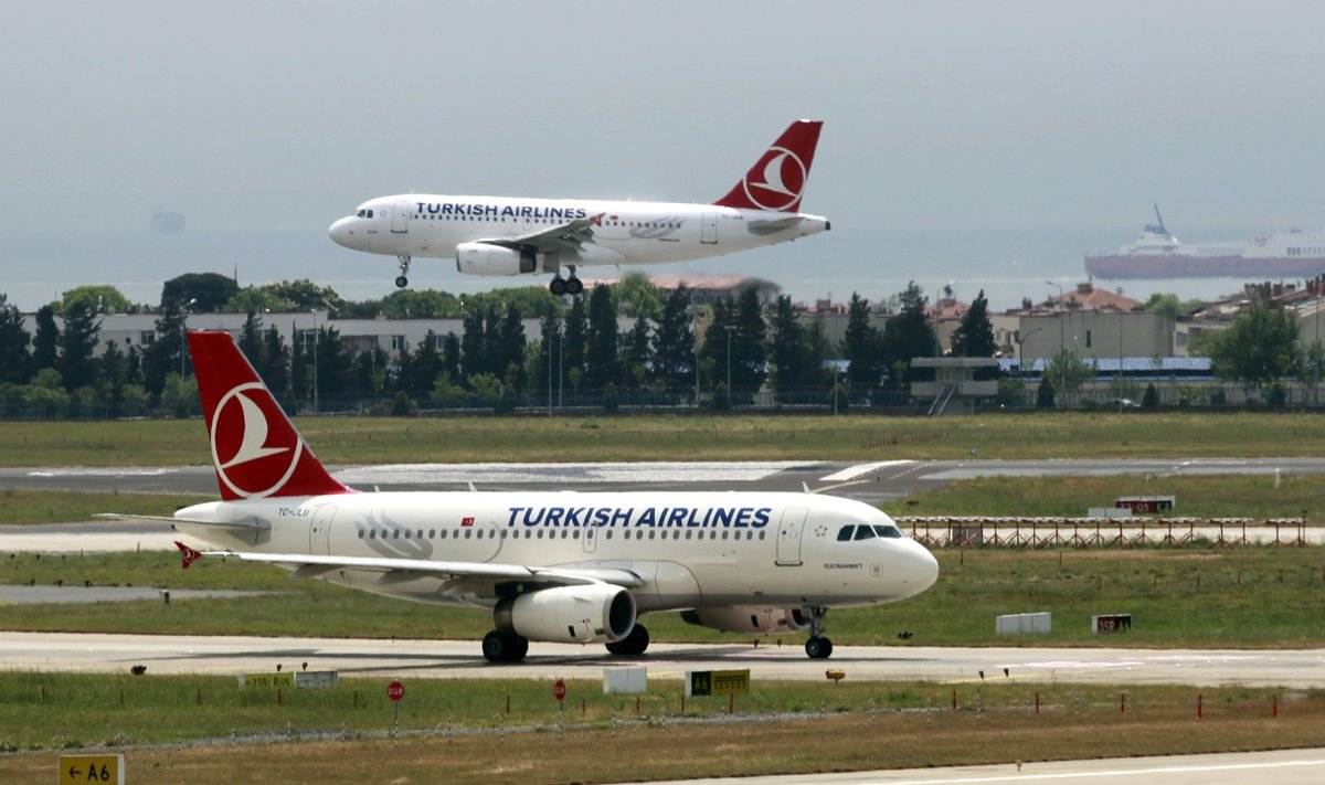 Oro bendrovės „Turkish Airlines“ lėktuvai