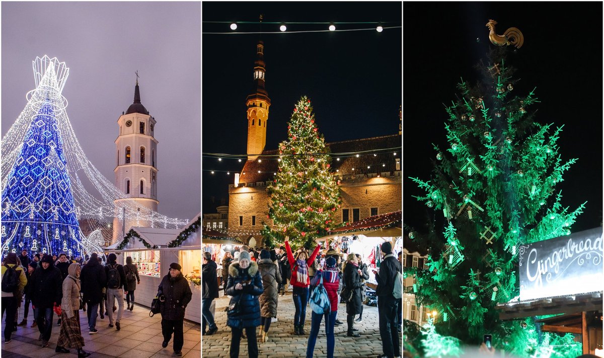 Kalėdiniai miesteliai Baltijos šalių sostinėse