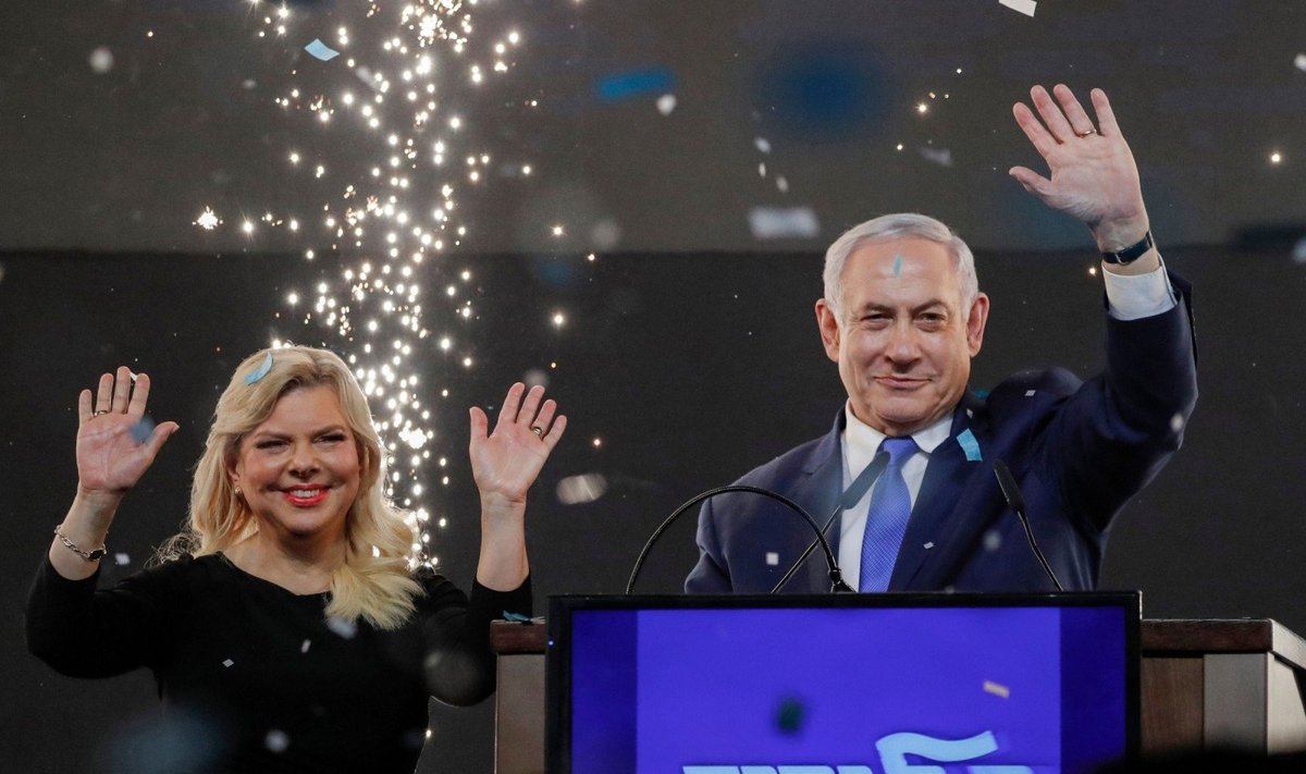 Izraelio premjeras B. Netanyahu po įtemptų rinkimų artėja prie pergalės