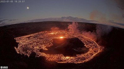 Havajuose bunda Kilauėjos ugnikalnis.