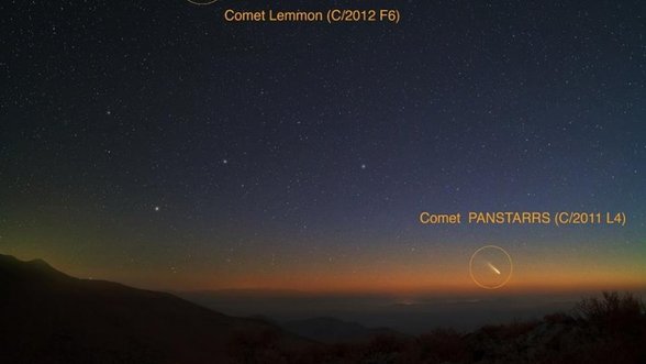 Pietų pusrutulis pastarosiomis naktimis grožėjosi išsyk net 2 kometomis