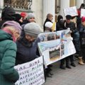 Klaipėdiečiai protestuoja prieš maksimalią uosto plėtrą