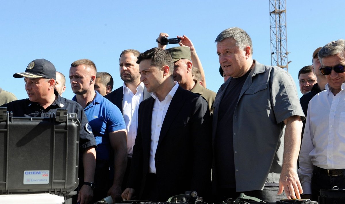 Naujasis Ukrainos prezidentas apsilankė Mariupolyje