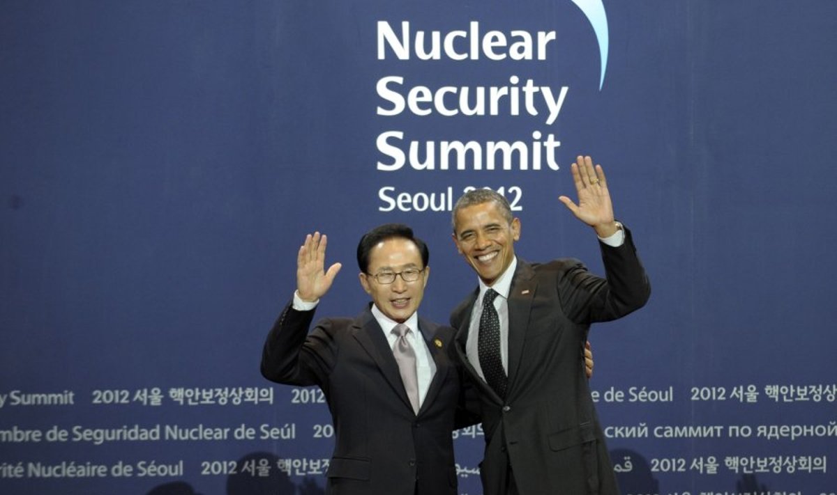 Lee Myung-Bakas (Li Mjungbakas) ir Barackas Obama