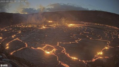 Havajuose bunda Kilauėjos ugnikalnis.