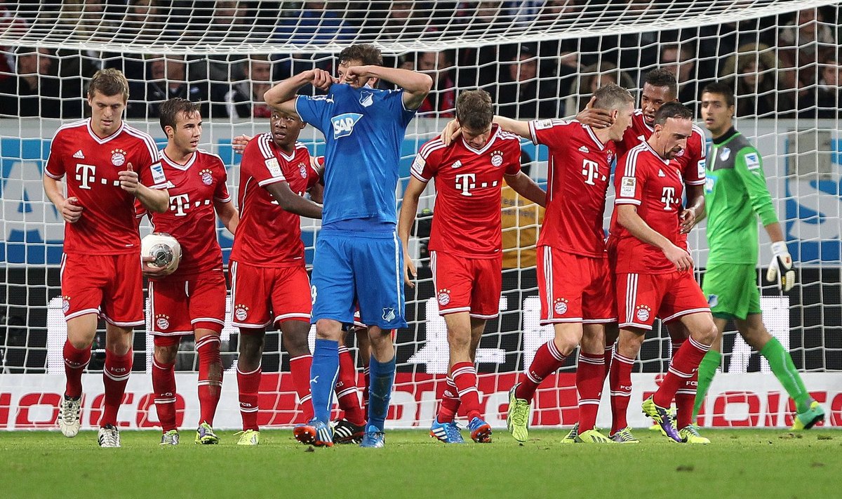 Miuncheno “Bayern“ futbolininkai išplėšė pergalę Hofenhaime