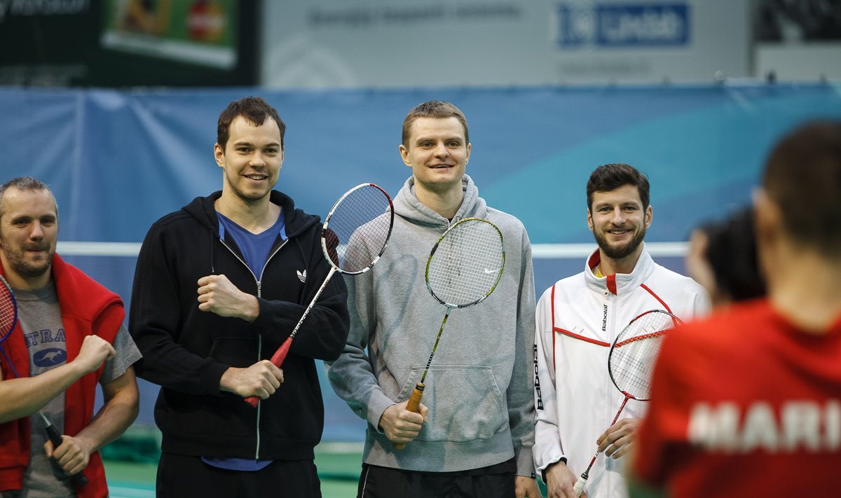 Steponas Babrauskas ir Renaldas Seibutis Kęstučio Navicko teniso turnyre (Audriaus Lekavičiaus nuotr.)
