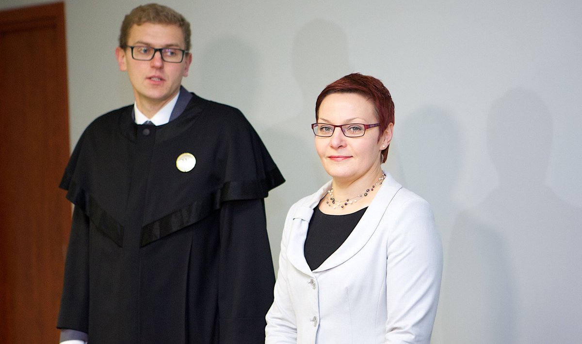 Daiva Ulbinaitė and her attorney Giedrius Danėlius
