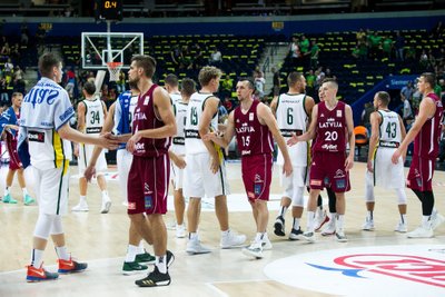 Kontrolinės krepšinio rungtynės Lietuva - Latvija