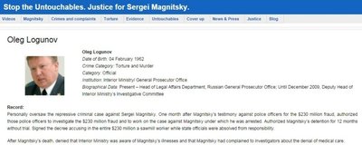 Olegas Logunovas laikomas vienu svarbiausių asmenų S. Magnickio mirties istorijoje (šaltinis: http://russian-untouchables.com)
