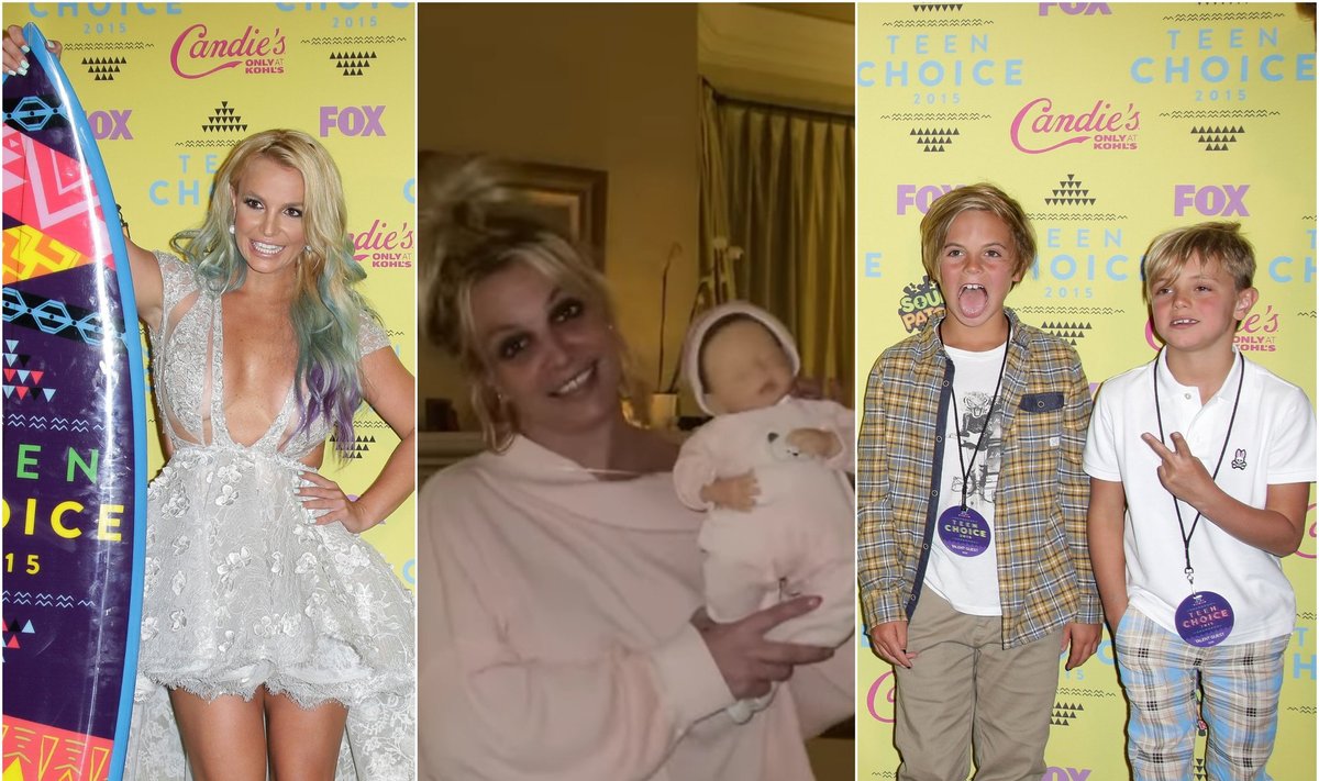 Britney Spears ir jos vaikai / Foto: Vida Press, Instagram