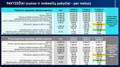 Mokesčių sistemos siūlymai (individuali veikla)