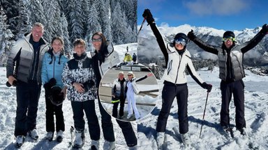 Šarūnas Jasikevičius su šeima mėgaujasi poilsiu slidinėdami: tam pasirinko itin prabangų kurortą