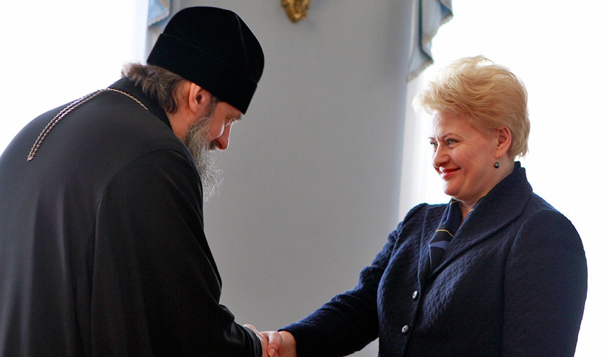 Archbishop Inokentij and President Grybauskaitė