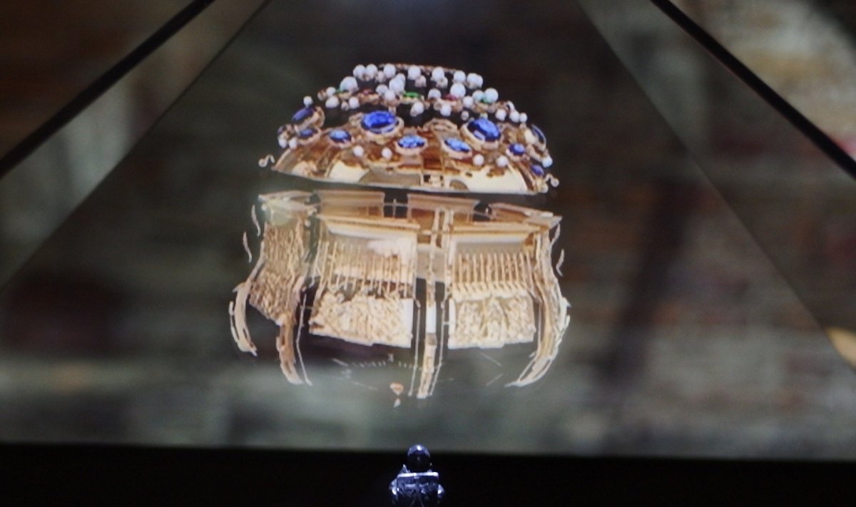 Holograma VIlniaus Katedros požemyje (Bažnytinio paveldo muziejaus nuotr.)