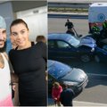 BMW vairavusi Sezzy žmona Paula Poderytė pakliuvo į avariją: prireikė medikų pagalbos