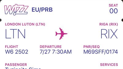 Wizz Air bilietas