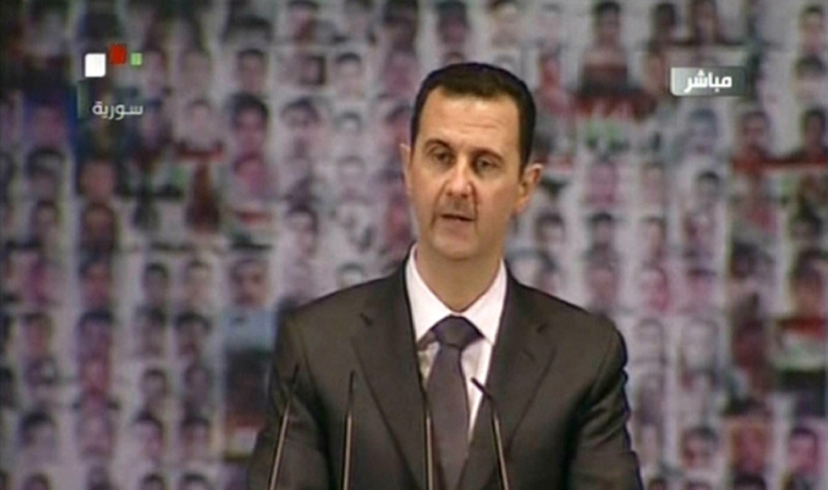 Sirijos prezidentas Basharas al Assadas 