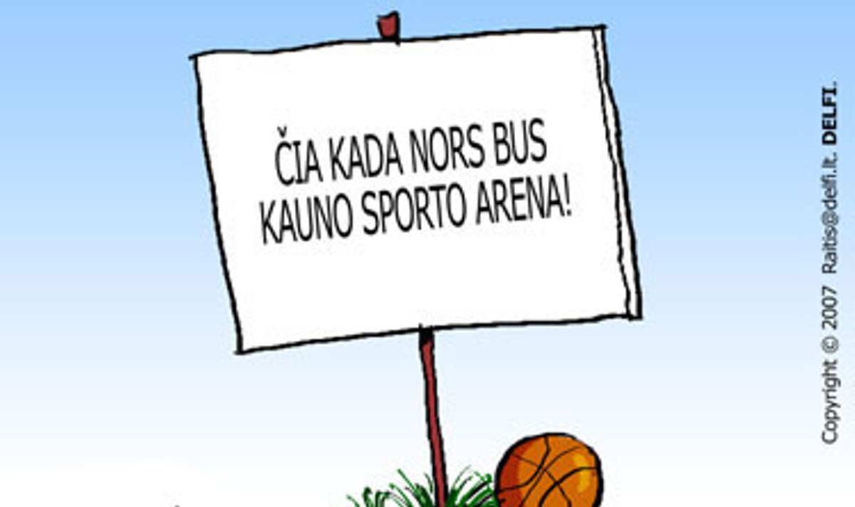 Kauno arena - karikatūra