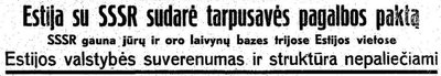 1939 m. „Lietuvos žinių“ publikacijos (epaveldas.lt nuotr.)