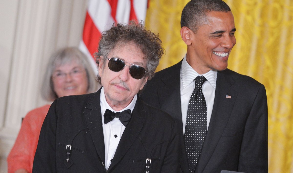 Barackas Obama ir Bobas Dylanas