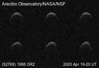 Asteroidas 1998 OR2 prieš dvejus metus balandį praskrido palyginus netoli Žemės. NASA nuotr.