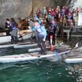 „Šikšnosparnio lenktynės“ didžiausiame Europoje požeminiame ežere