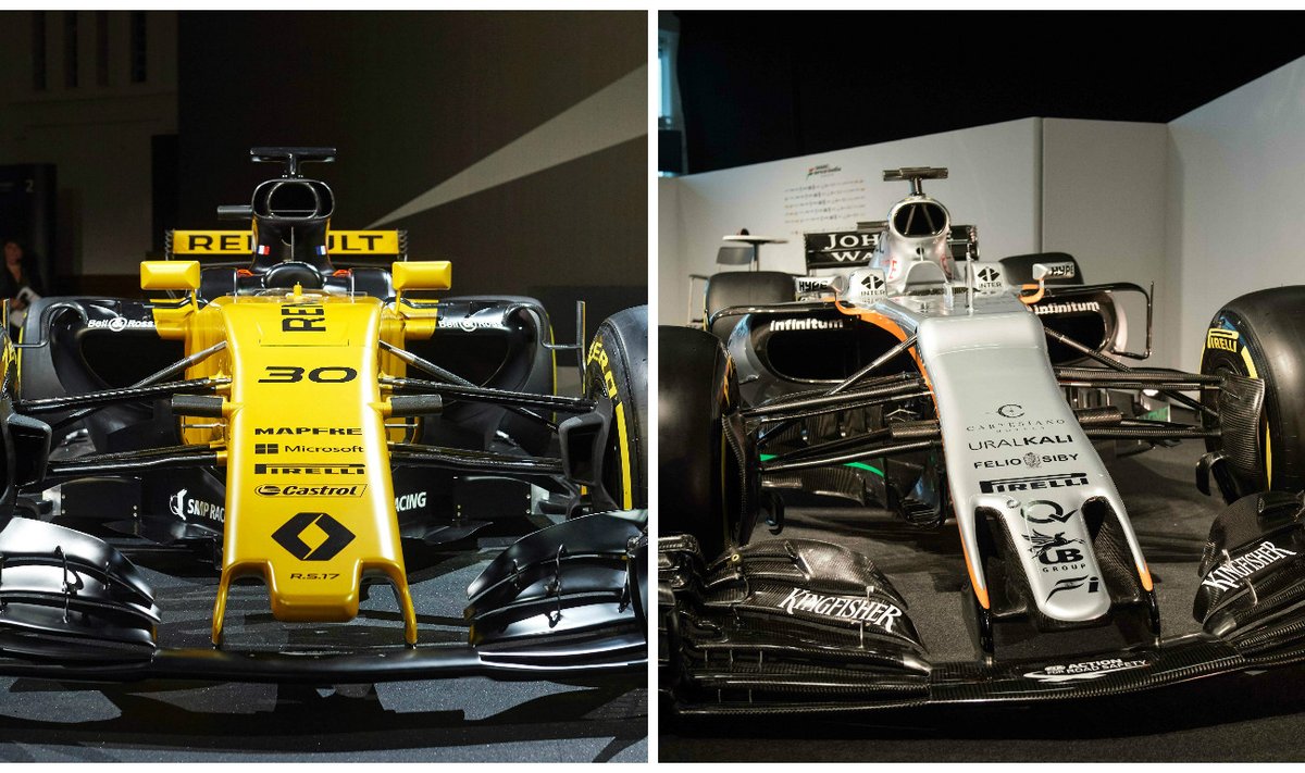 F-1 "Renault" ir "Force India" nauji automobiliai