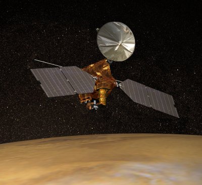 Mars Reconnaissance Orbiter (MRO) kosminis zondas. NASA/JPL-Caltech/UArizona nuotr.