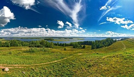 Baltarusijos kraštovaizdžio panorama