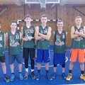 Tarpzoninėse varžybose mokyklos krepšininkai iškovojo II-ąją vietą