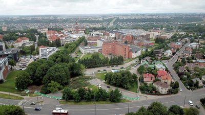 Daugiaaukštės Kauno klinikų automobilių stovėjimo aikštelės statybų pradžia