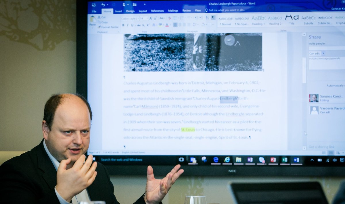 Šarūnas Končius pristato "Microsoft Office 2016"